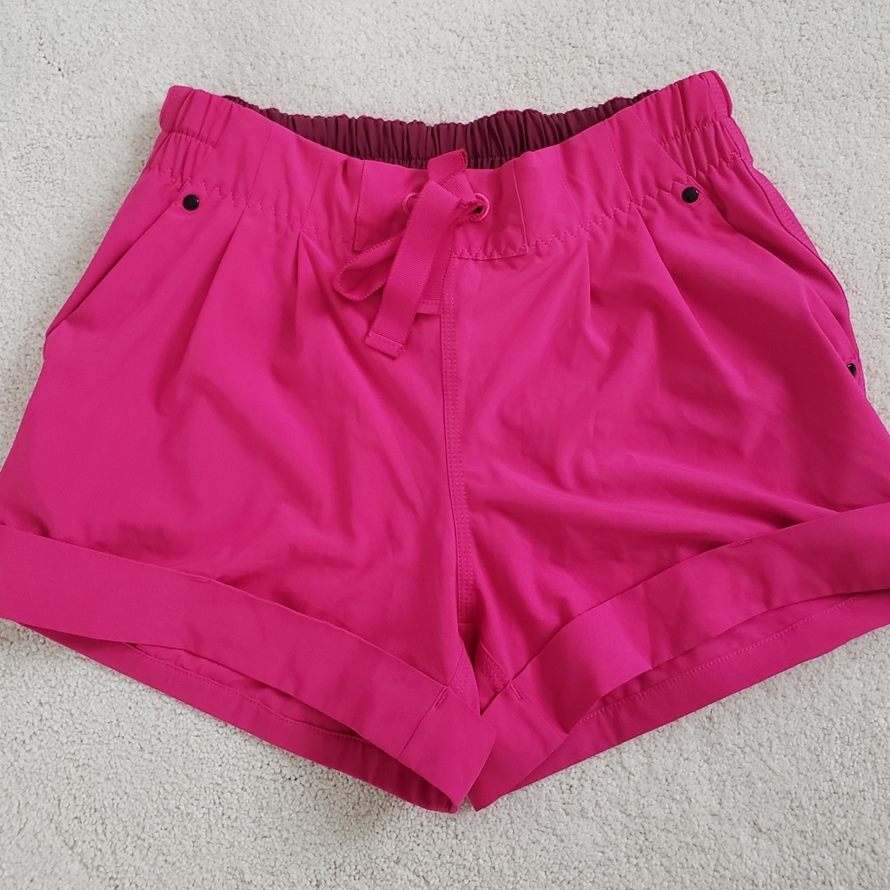 Lululemon Pink Cuffed Shorts Sz4